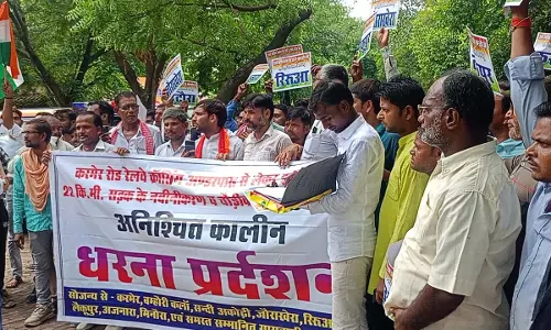 Villagers anger erupted over the dilapidated road, reached the Collectorate on foot, submitted a memorandum to the DM