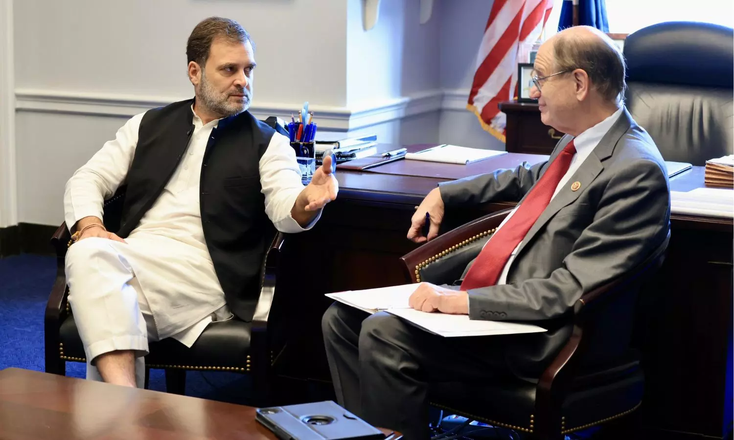 Rahul Gandhi in America: ‘अमेरिका को सलाह देना मेरा काम नहीं’ वॉशिंगटन में बोले राहुल