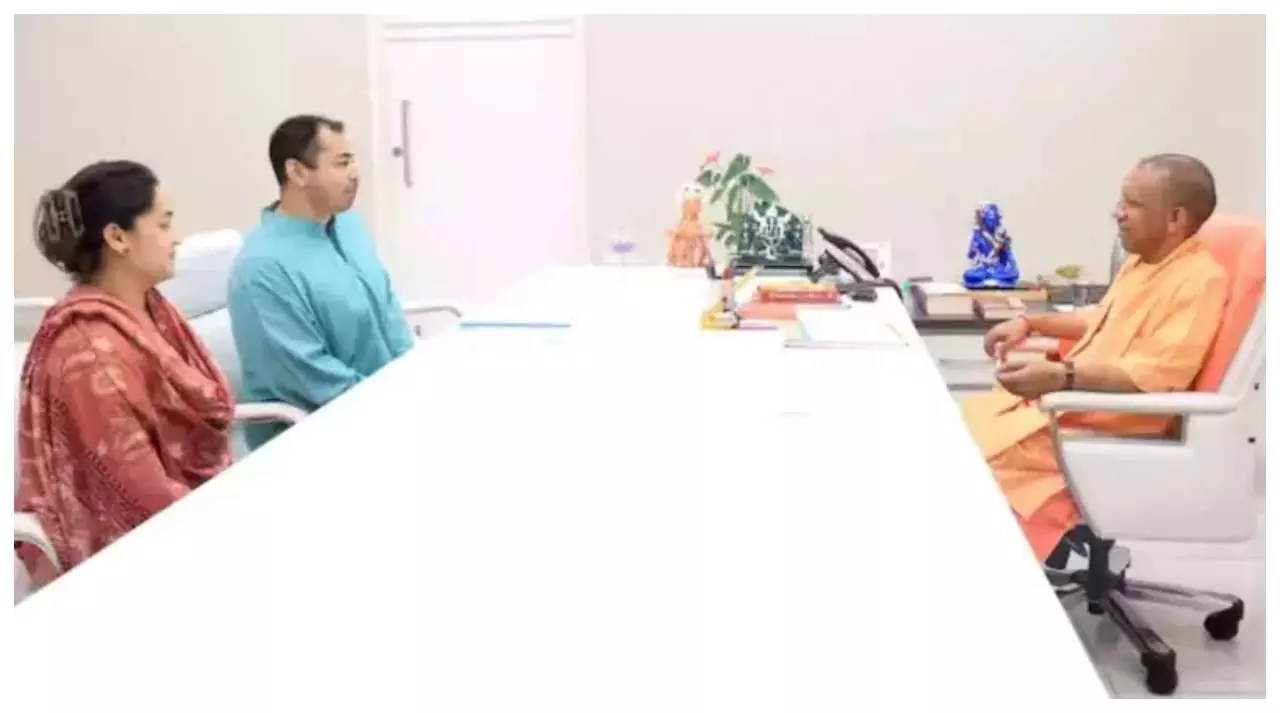 CM Yogi and Aparna Yadav