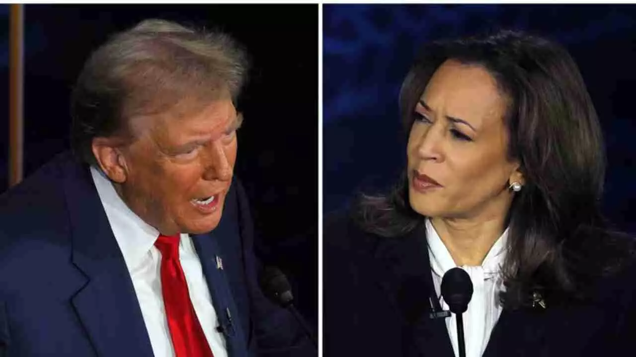 Donald Trump , Kamala Harris