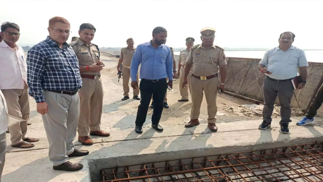 The quality of the approach construction of the bridge being built on the Son River was found to be poor, flaws were found during inspection by DM-SP