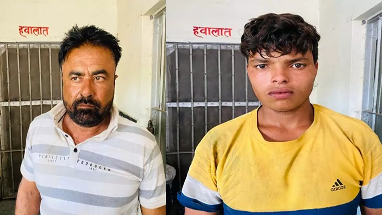 Police arrested two meat smugglers who were slaughtering cows and sent them to jail