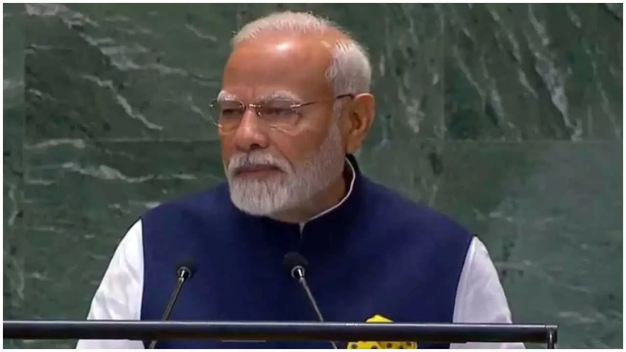 PM Modi US Visit : वैश्चिक शांति के लिए ग्लोबल रिफॉर्म जरूरी, UNGA में बोले पीएम मोदी