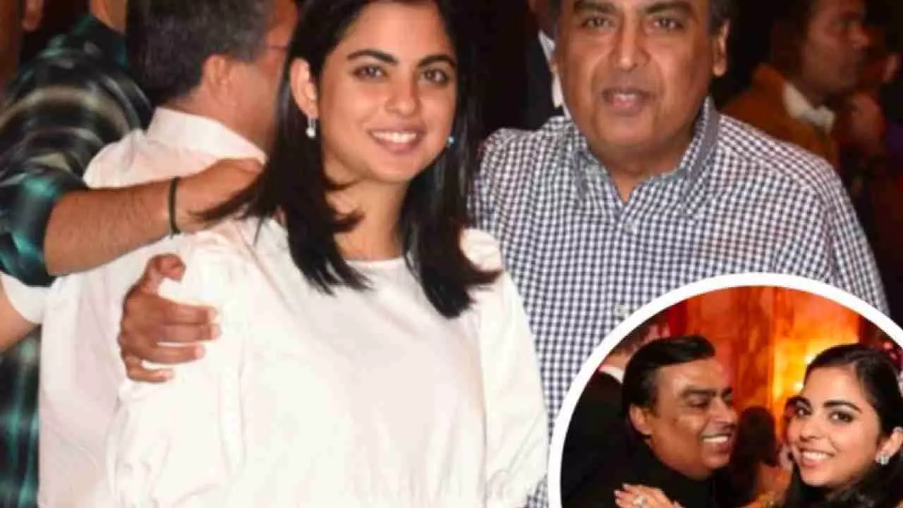 Mukesh Ambani With Isha Ambani Viral Video