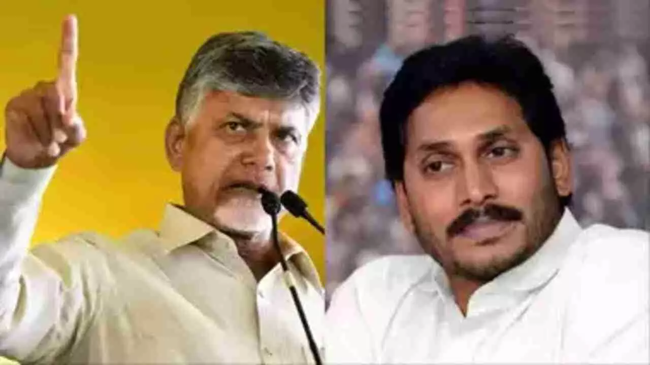 Jagan Mohan Reddy and CM Chandrababu Naidu