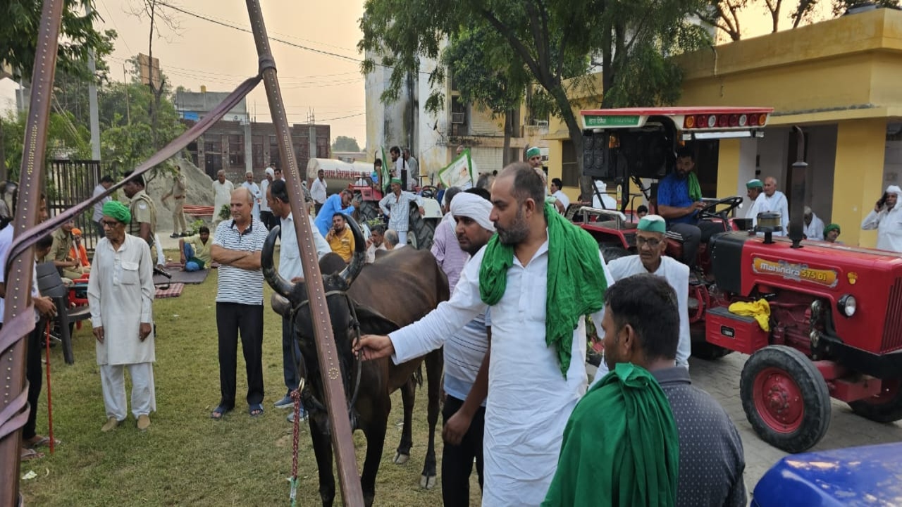 Meerut News: गन्ना समिति चुनाव में धांधली पर किसान नेता का बड़ा ऐलान, जारी रहा धरना