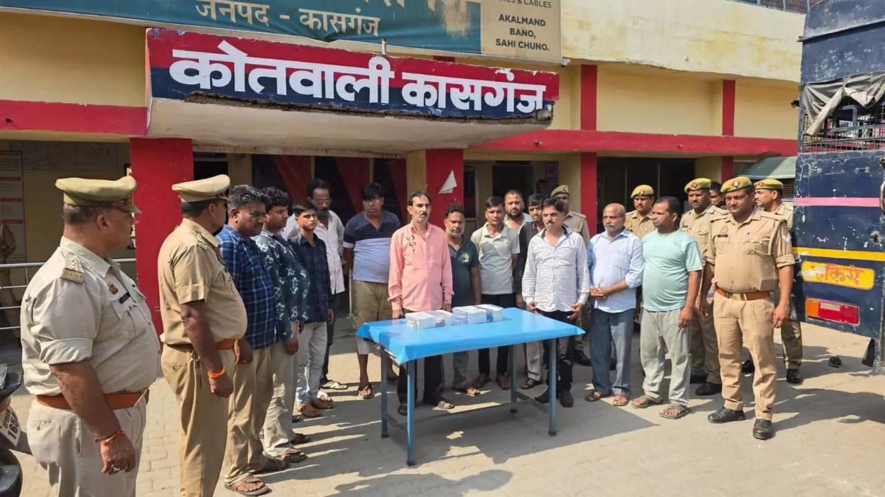 Big action on gambling mafia, 15 gamblers arrested, lakhs were at stake