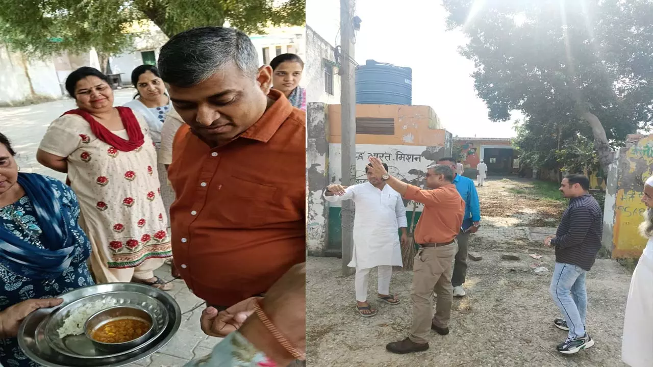 Chief Development Officer Himanshu Gautam inspected the composite school