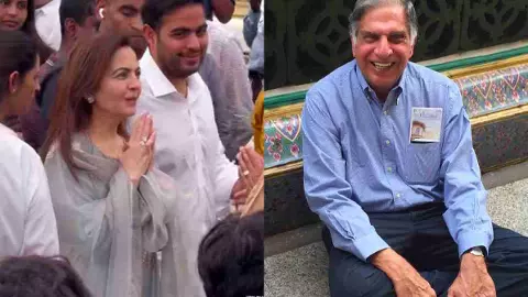 Mukesh Ambani And Ambani Family On Ratan Tata Last Ritual Video