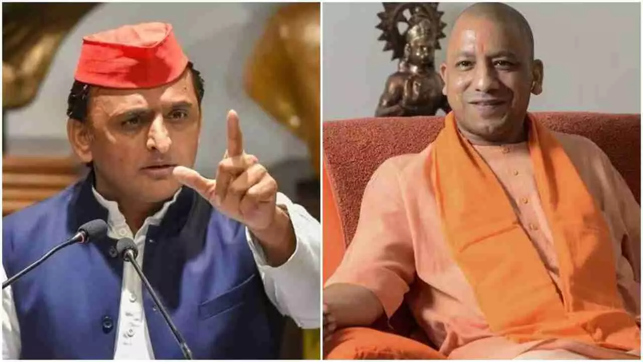 Akhilesh Yadav and CM Yogi