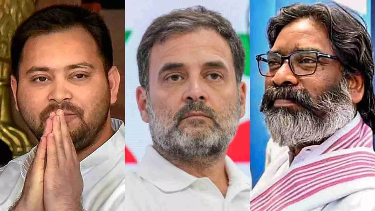 Tejashwi Yadav , Rahul Gandhi, Hemant Soren