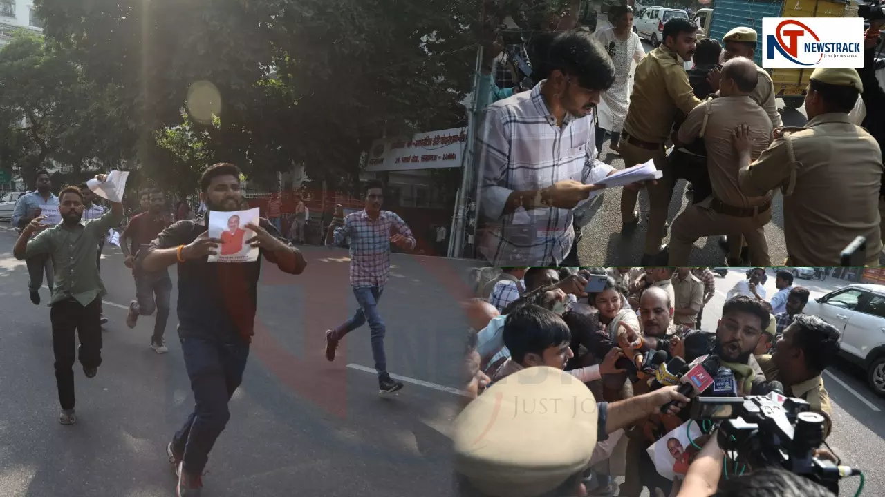 Lucknow NSUI Protest