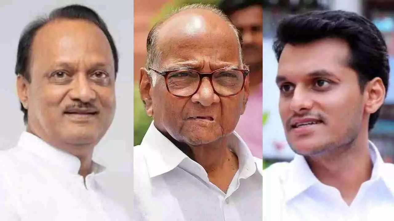 Ajit Pawar, Sharad Pawar, Yugendra Pawar