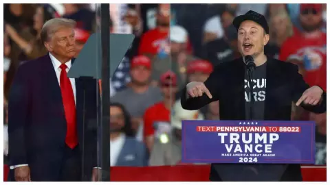 Elon Musk with Donald Trump Elon Musk with Donald Trump