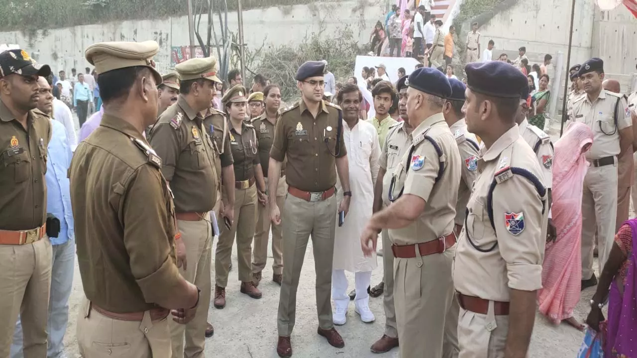 A huge crowd gathered on Chhath Puja, SP himself took charge of security