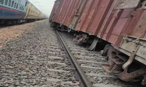 Goods Train Derailed