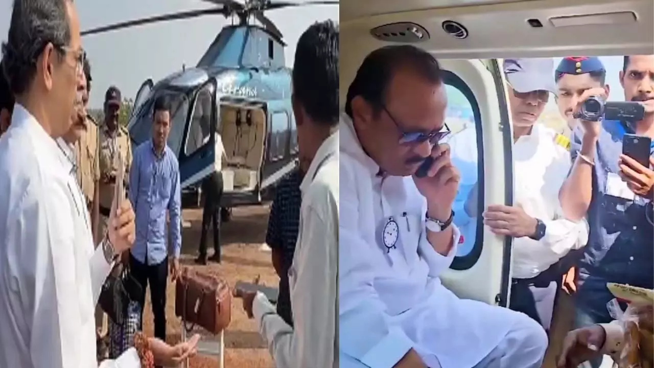 Bag and helicopter checking became an issue in Maharashtra, many leaders got angry