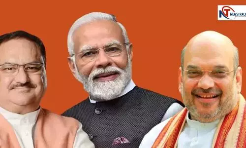 BJP President JP Nadda, PM Modi and Amit shah