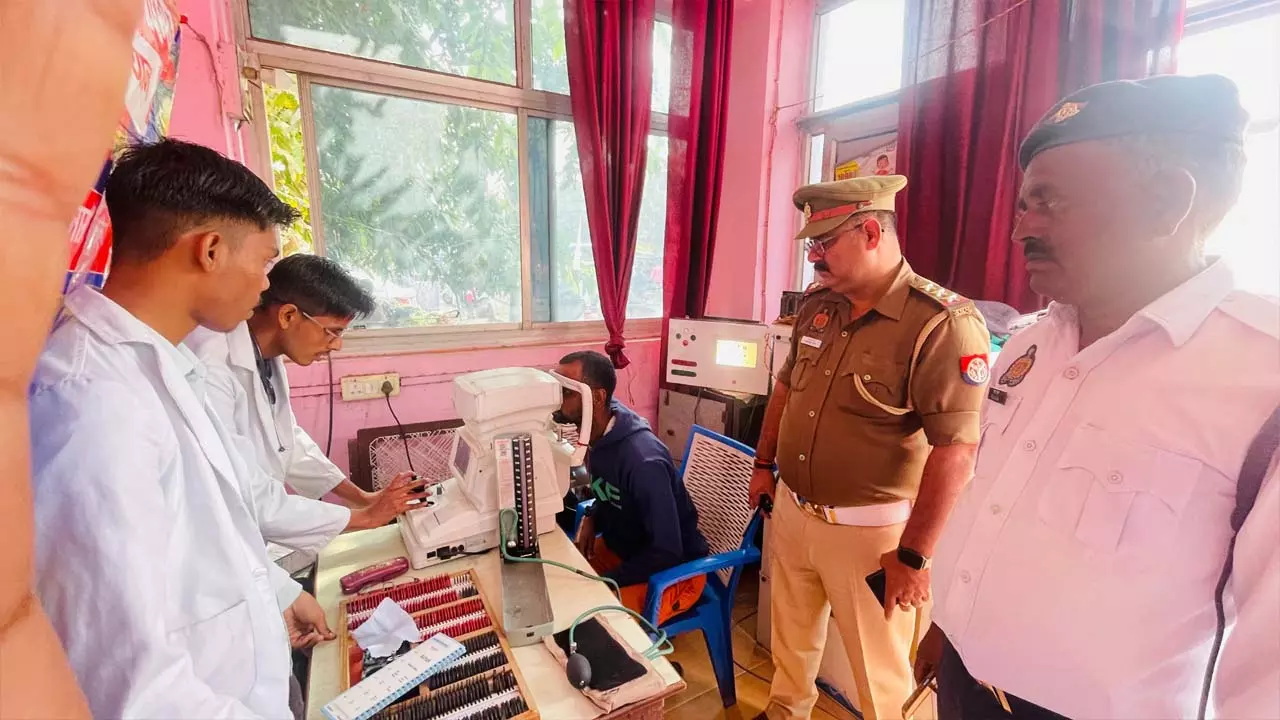 Traffic police got drivers eyes checked, 16 vehicles were seized