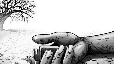Farmer committed suicide by drinking poison, worker washing utensils died of heart attack Farmer committed suicide by drinking poison, worker washing utensils died of heart attack