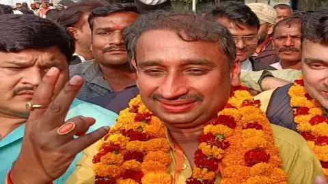 BJP candidate Deepak Patel wins Phulpur seat of Prayagraj BJP candidate Deepak Patel wins Phulpur seat of Prayagraj