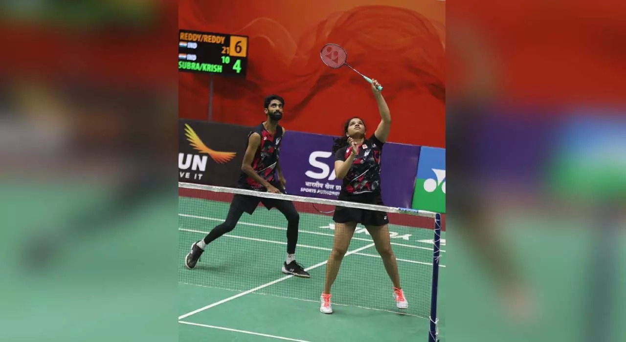 B.Sumit Reddy and Sikki Reddy, Dhruv and Tanisha in the pre-quarter final of mixed duet