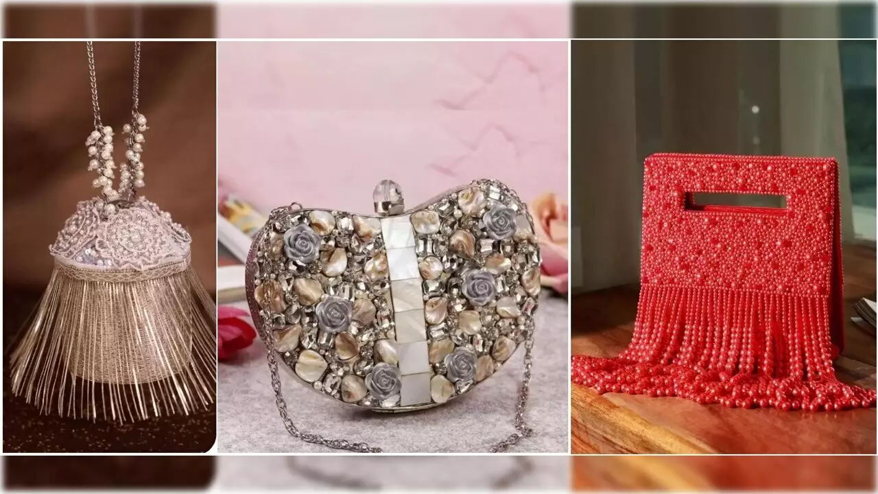 Clutches And Potli Bags For Wedding: साड़ी-लहंगा पर कैरी करें ऐसे ट्रेंडी हैंडबैग, लगेंगी बिल्कुल डीवा