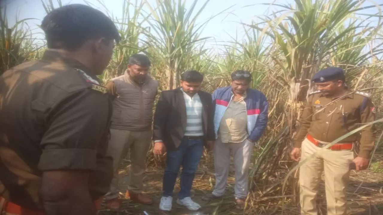 missing young man body was found in sugarcane field Simbhaoli police station Hapur ki taza khabar