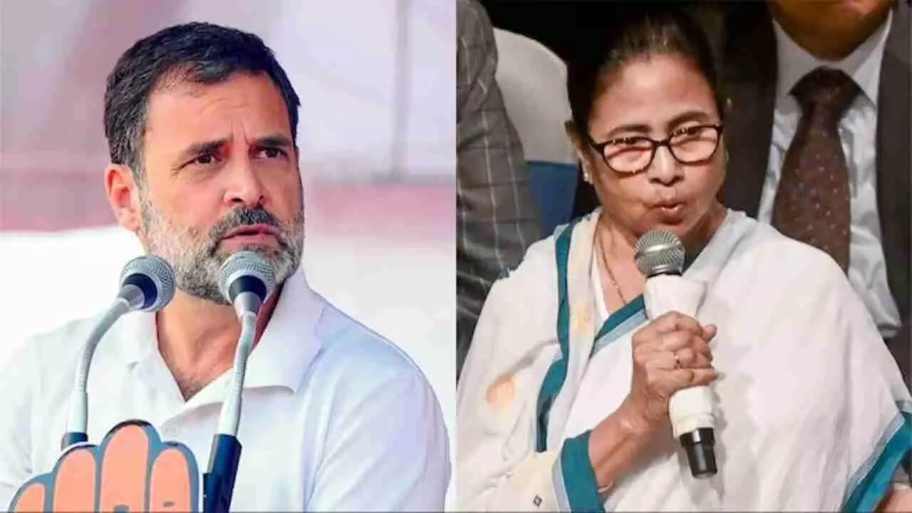 Rahul Gandhi and Mamata Banerjee