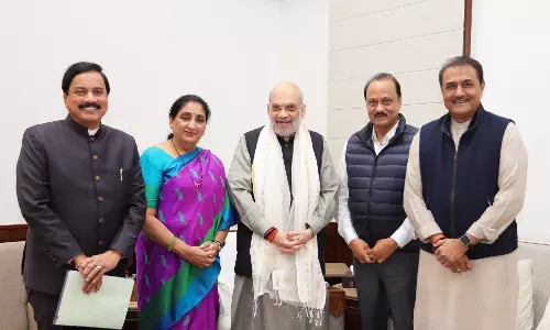 Maharashtra News: डिप्टी सीएम अजित पवार और प्रफुल्ल पटेल ने की गृह मंत्री अमित शाह से मुलाकात