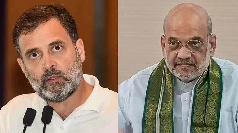 Rahul Gandhi and Amit Shah