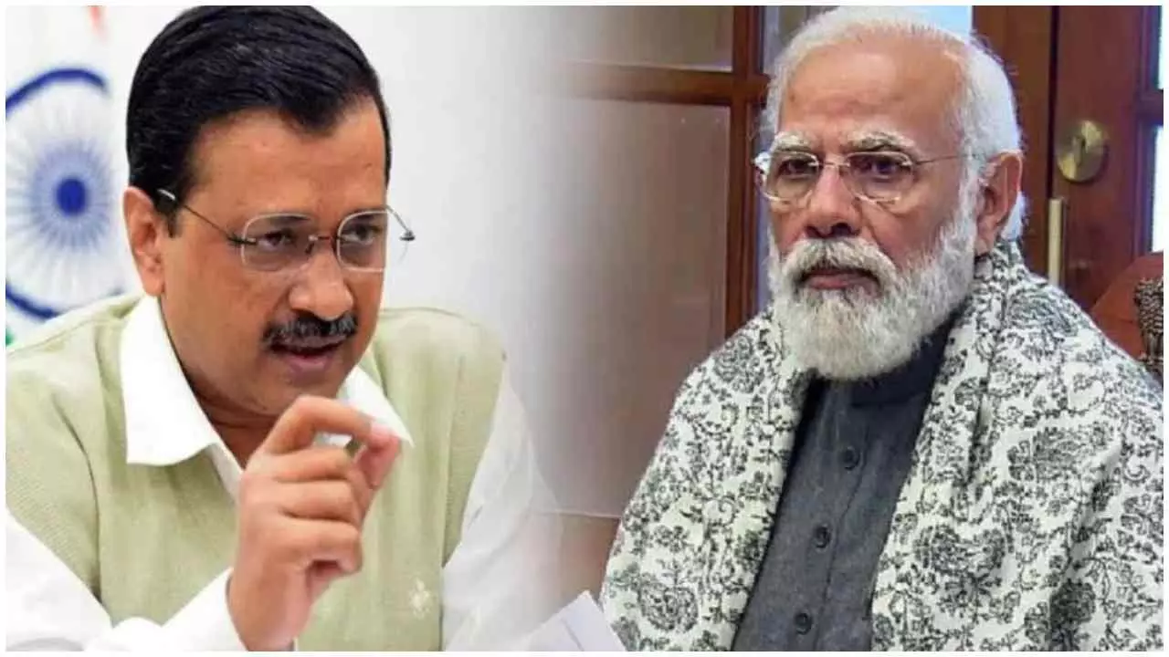 Arvind Kejriwal and PM Modi