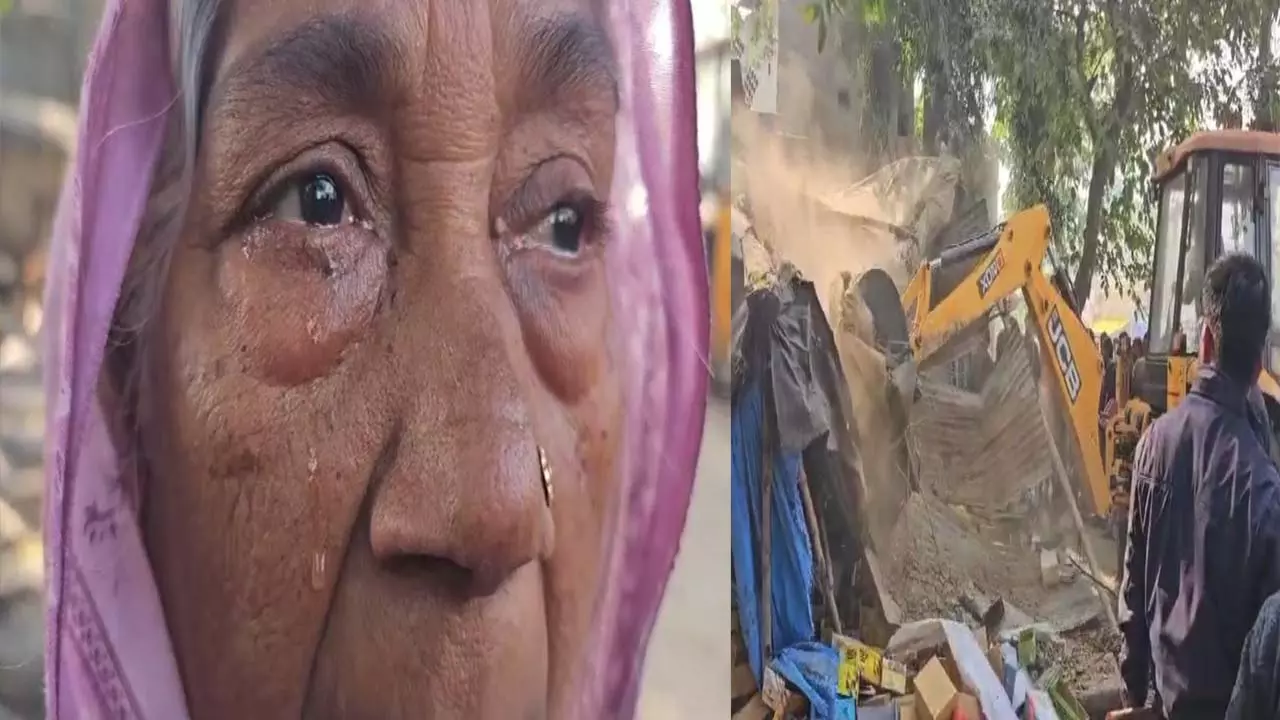 Action of bulldozer on house of 70-year-old woman in encroachment campaign