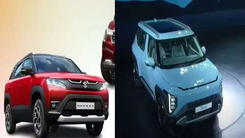 Kia Syros vs Maruti Suzuki Brezza (Credit: Social Media)