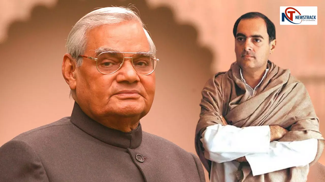 Atal Bihari Vajpayee and Rajiv Gandhi