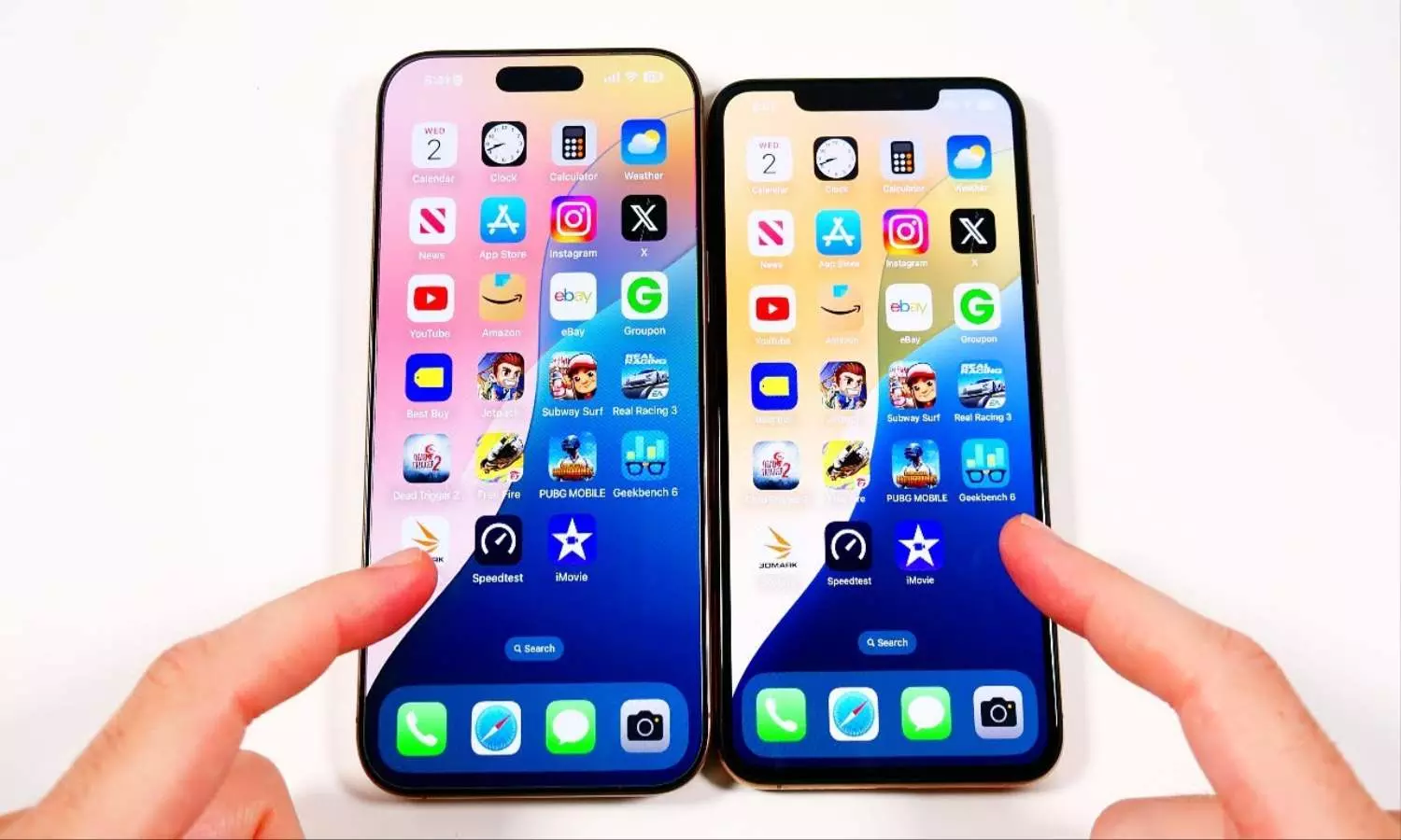 Apple iPhone XS Max vs iphone 16 pro Max (credit: Social Media)