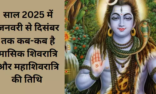Masik Shivratri 2025 List : 2025 में मासिक शिवरात्रि का दिन कब-कब होगा, जानिए इस साल महाशिवरात्रि के साथ 11 शिवरात्रि की तिथियां