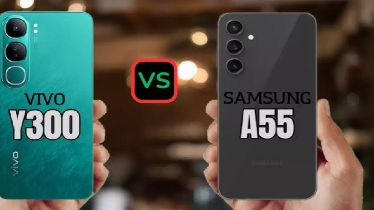 Samsung Galaxy A55 vs Vivo Y300 5G (Credit: Social Media)