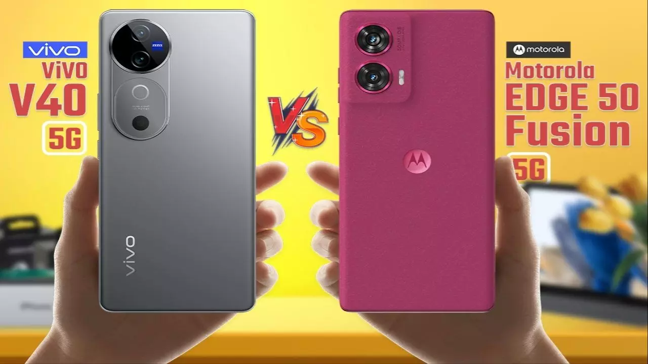 Motorola Edge 50 Fusion vs Vivo V40 5G (Credit: Social Media)