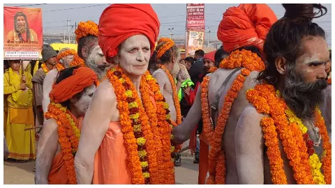 Maha Kumbh 2025-Foreign woman Naga Sanyasini Angela- Pic- Newstrack