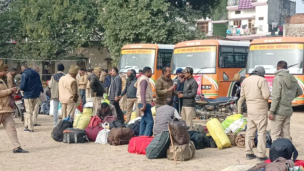 200 personnel leave Bahraich for Prayagraj Mahakumbh