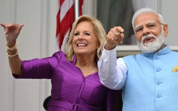 Jill Biden receives a magnificent diamond gift from PM Modi