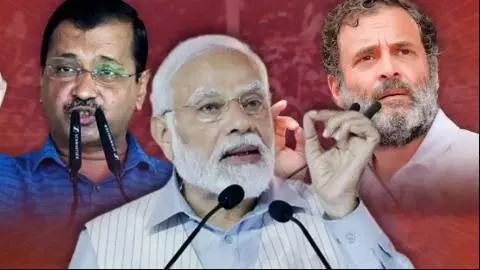 Arvind Kejriwal, PM Modi and Rahul Gandhi