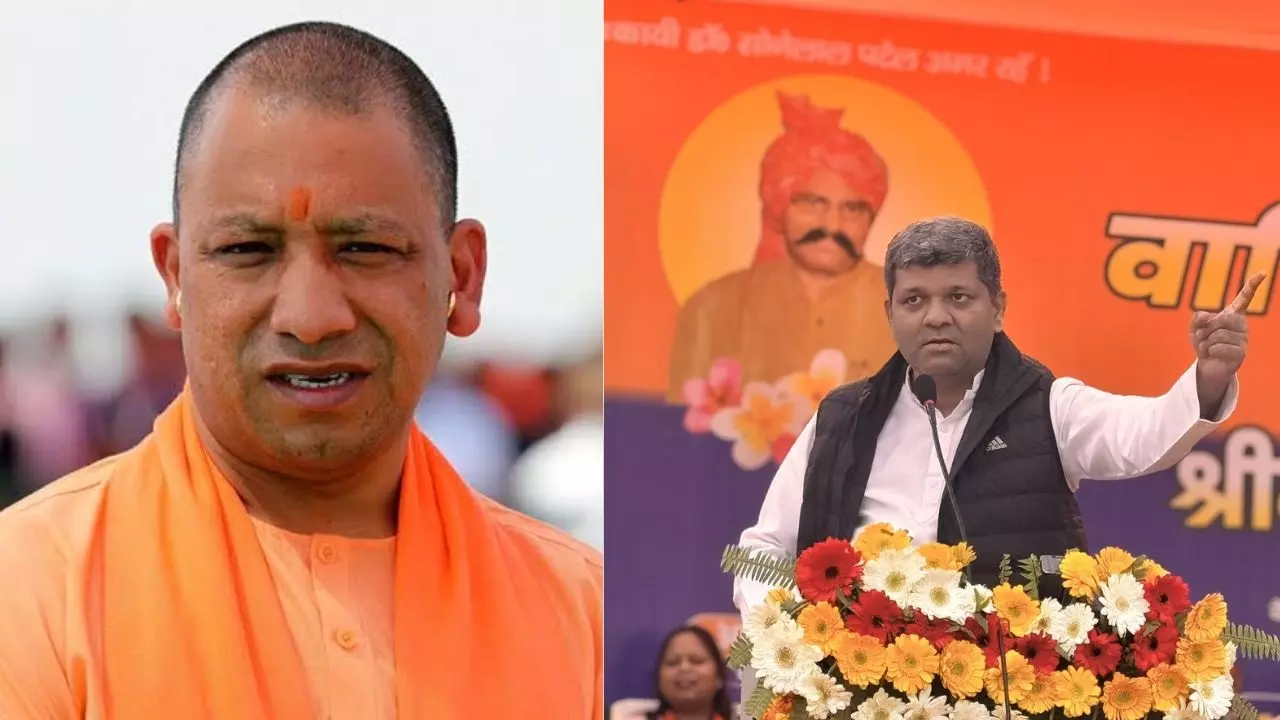 CM Yogi meets minister Ashish Patel