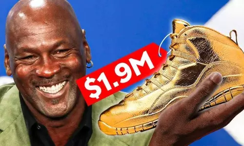 Michael Jordan Shoes made of Gold