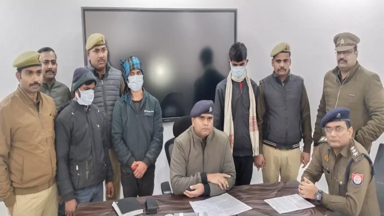 Three arrested for firing, arson; illegal arms and ammo recovered