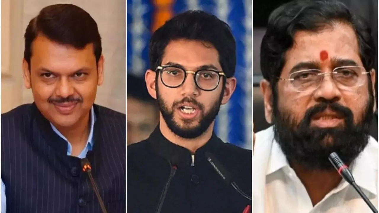 Devendra Fadnavis, Aditya Thackeray, Eknath Shinde