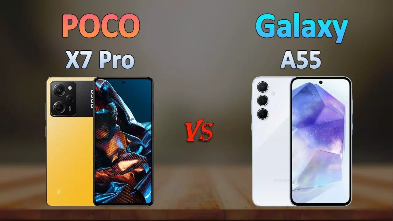 Poco X7 Pro 5G vs Samsung Galaxy A55 (Credit: Social Media)