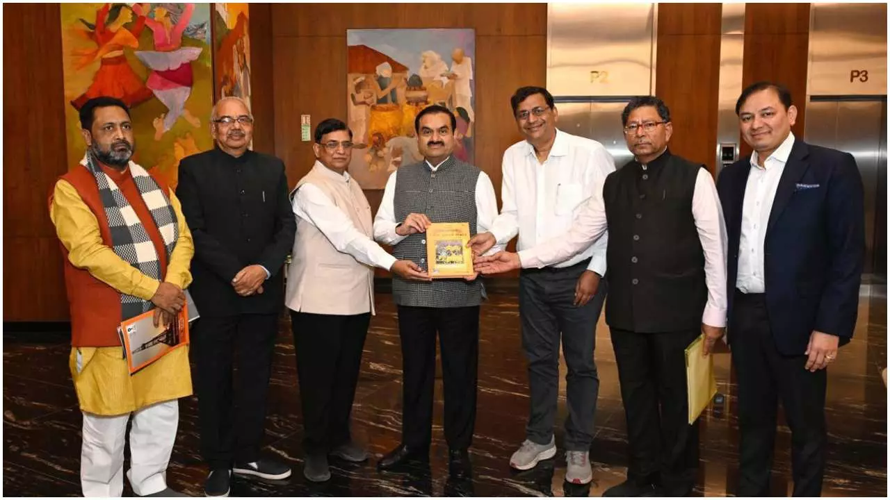 Gautam Adani meeting with GitaPress Trust Board