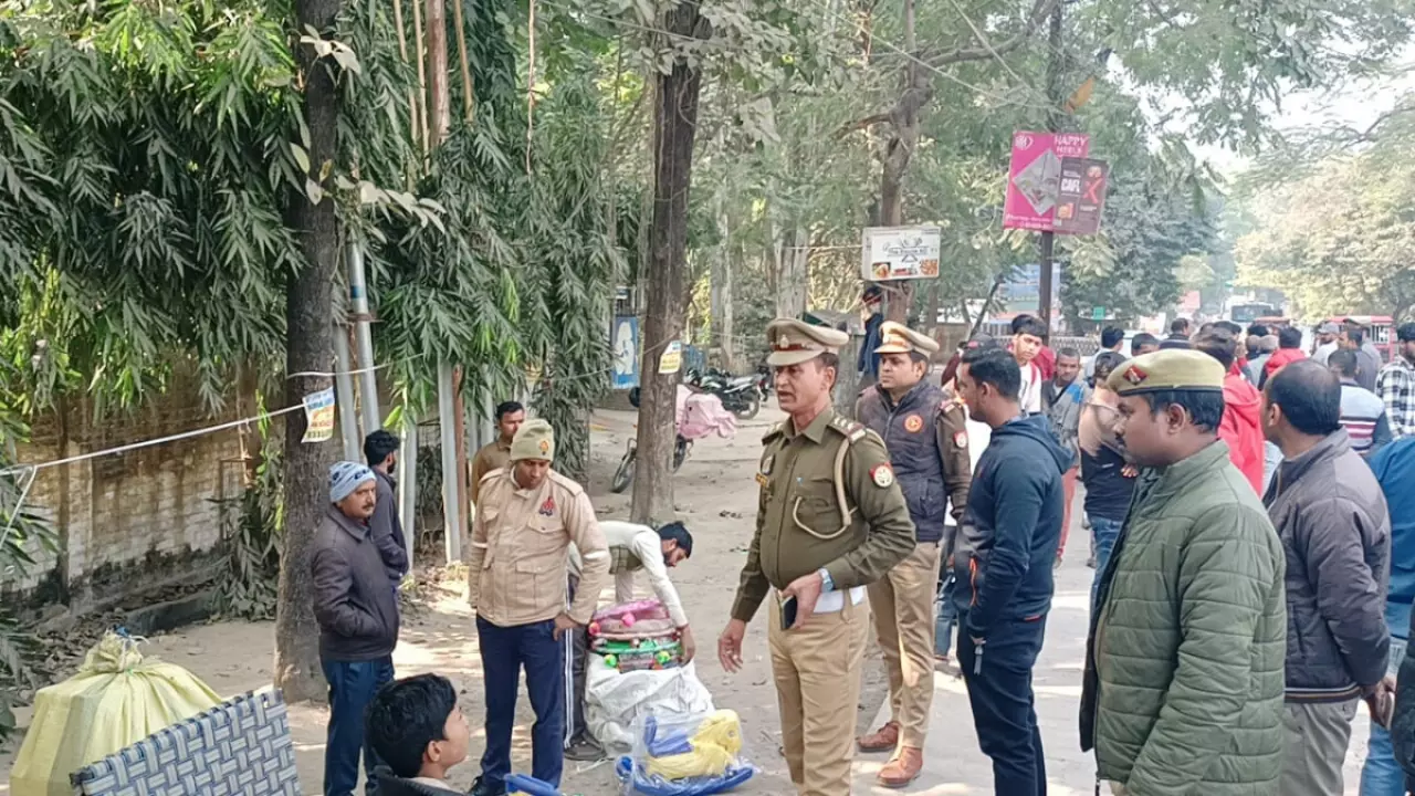 Encroachment removal drive from DM Tiraha to Jail Road